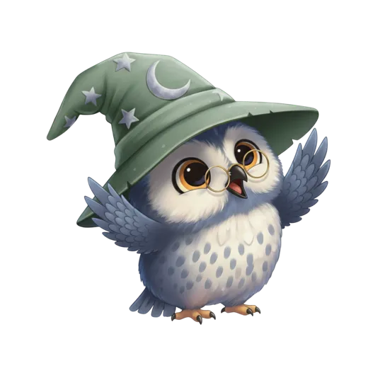Mascotte hibou d'Harmonia
